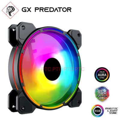 120mm Rainbow-D triple Light ARGB LED PWM Fan computer PC case heat sink cooling