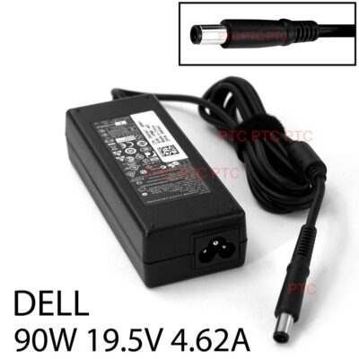 Genuine 90W 19.5V4.62A AC Power Adapter Charger for Dell Latitude D620 D630 D800 D810 D830 E6500 series notebook, 7.4x5.0mm