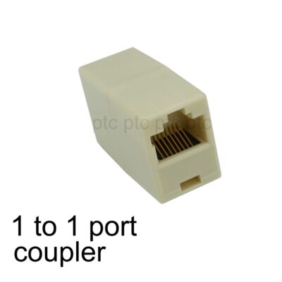 5 x CAT5 RJ45 Coupler Jointer Plug Connectors Adapters