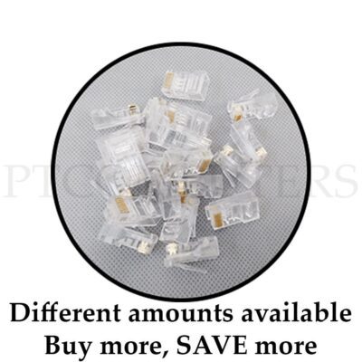 100 X RJ45 CAT5e CAT5 CAT6 Modular Plug Network Connector