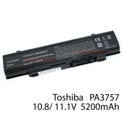 6cell Laptop Battery PA3757U-1BRS PABAS213 for Toshiba Qosmio F60 F750 F60-00Y, Dynabook T750  T751 T851 series
