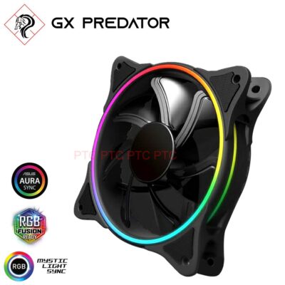 GX Predator 120cm Dual Light RGB LED PWM Fan computer PC case heat sink cooling