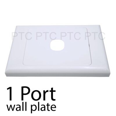 1 Port Wall Plate Cover Custom Suit Mech Insert Clipsal Style White AU