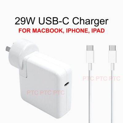 29W Type C AC Adapter Charger for Apple MacBook Pro 12" A1534  with USB-C Cable