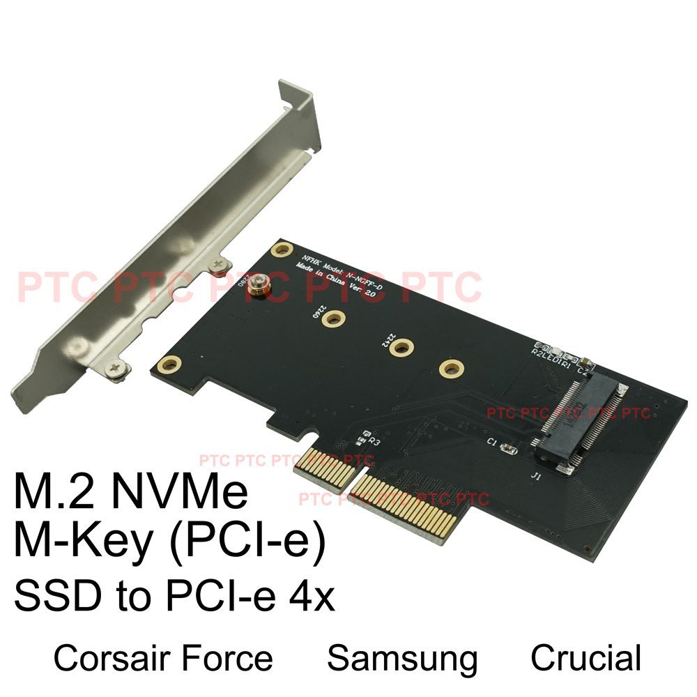 Converter Card M.2 NGFF M Key SSD to PCI Express PCI-E 3.0 x4 Lane Host Adapter 