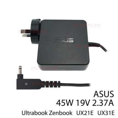 45W Genuine Laptop Charger, 19V2.37A, 3.0X1.1mm, for ASUS Ultrabook Zenbook UX21 UX21E UX31 UX31E, Transformer Book T300CHI T200TA T200T T300LA
