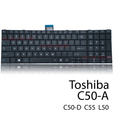 Toshiba Satellite C50 C50D C50-A C50D-A C55 C55D C55T Keyboard US Layout