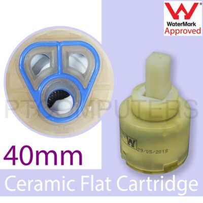 Mixer tap cartridge spares 40mm Ceramic Cartridge, Flat bottom, inner control Tap Faucet Valve, for Kitchen bath,  sink/shower/basin,  Watermark