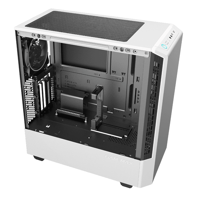 White Gaming Case Paladin GX Full ATX Computer Case Synchronised RGB ...