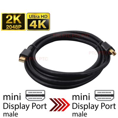 1.8m 4K mini Display port to mini DP Video Cable for MacBook Pro Air Mac iMac Thunderbolt