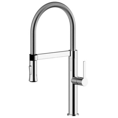 Chrome Kitchen Sink Mixer Tap Pull Out 360 Swivel Spout Basin Laundry Faucet