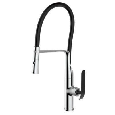 Chrome Kitchen Sink Mixer Tap Pull Out Spout Faucet 360 Swivel