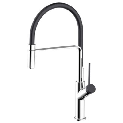 Chrome Kitchen Sink Mixer Tap Pull Out 360 Swivel Spout Laundry Faucet A+A+