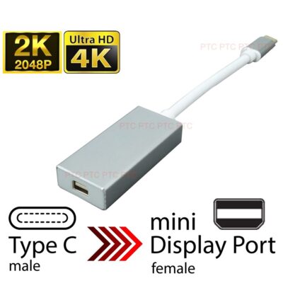 4K/2K  USB 3.1 Type-C to Mini Display Port Mini DP female Video converter Adaptor Cable