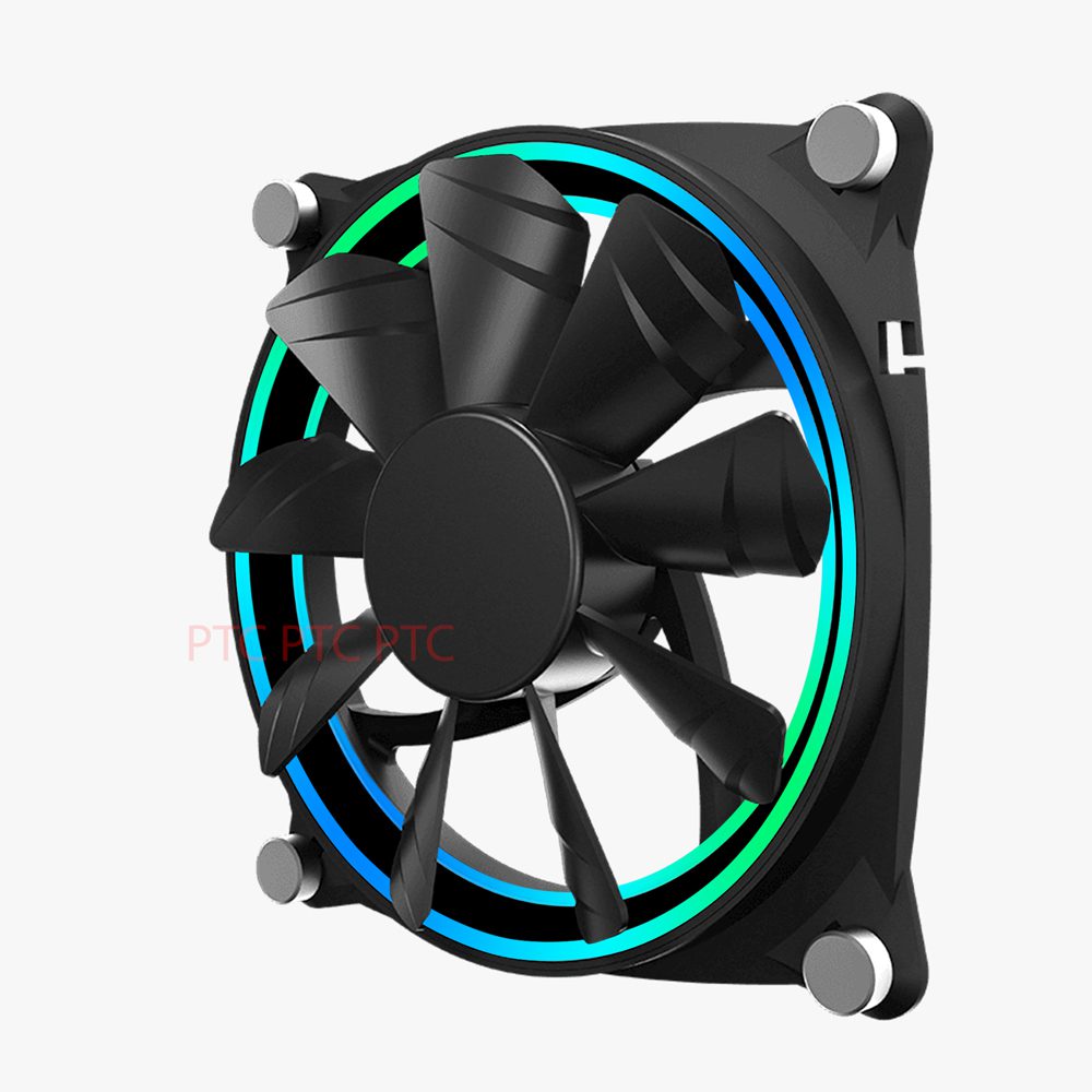 YGT 1260 RGB FAN DOUBLE RING LED Rainbow 120MM computer Case Chassis  Cooling Ring CPU Fan | Shopee Philippines