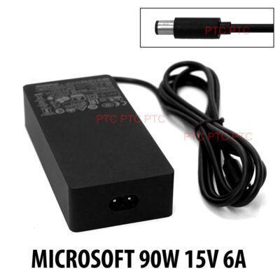 Genuine 90w 15v 6a Laptop Charger AC Adapter for Microsoft Surface Pro 2 15" Enhanced Edition i7 2017 i5, 7.4*5.0mm connector