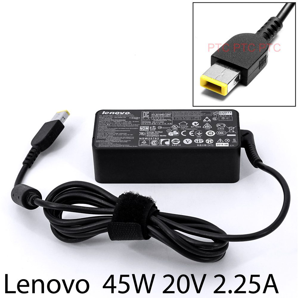 Original 45W AC Adapter Charger for LENOVO ThinkPad YOGA 11e (Rectangle  Plug) – PTComputers