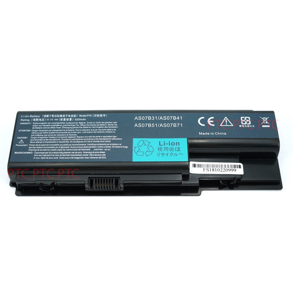 Diacritical cubic amount of sales Battery For Acer Aspire 5920 5920G 6530G 6920 6920G AS07B31 AS07B41 5220G  laptop – PTComputers