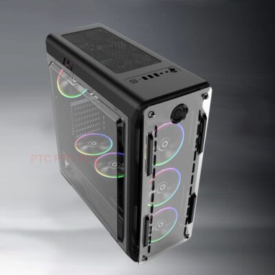 Mid Tower Gaming Case Optical GX ATX Computer PC Case 4x RBG fan 650W PSU