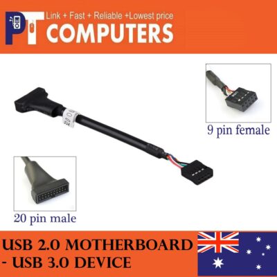 USB 3.0 20-Pin Male Header to USB 2.0 9-pin female Adapter for motherboard