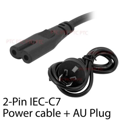 1.5m 150cm 2 Pin Power Cord, Figure 8 IEC-C7 AC Power Cord Cable Lead Plug AU SAA Certified, for Laptop Notebook charger PS4 PS3