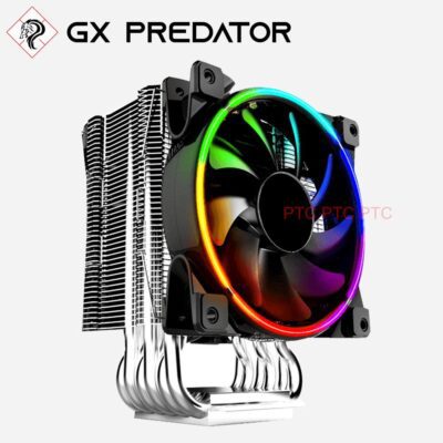 GX Rainbow-500 CPU Air Cooler 120mm RGB Fan 5 Heatpipes Intel LGA 2066/ 1200/ 1150 AMD AM4