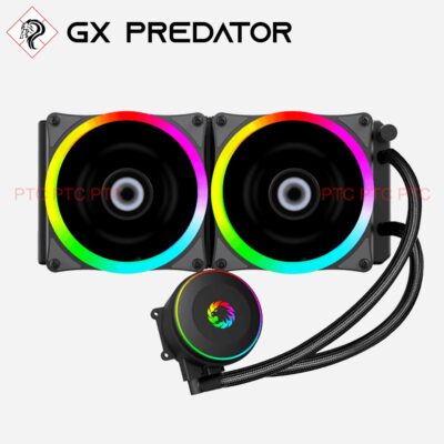 GX ICB-240 CPU water Cooler dual RGB Fan Intel LGA LGA 2066 2011 1366 AMD AM4