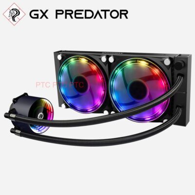 GX ICH-240 All in 1 RGB CPU Liquid Cooler Infinity mirror Pump 2x 120mm RGB Fan