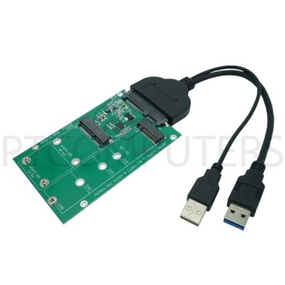 USB 3.0 to SATA 22pin 2.5" Hard Disk to Mini PCI- E 2 Lane M.2 NGFF & mSATA SSD