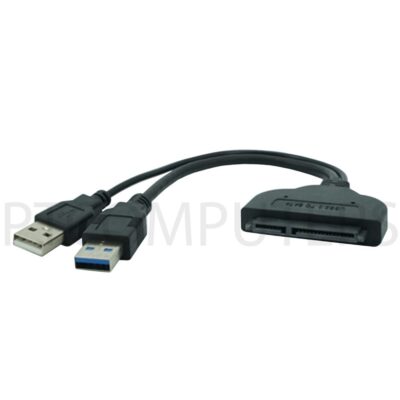 USB 3.0 to SATA 22Pin 2.5" Hard disk driver Adapter With extra USB Power cable