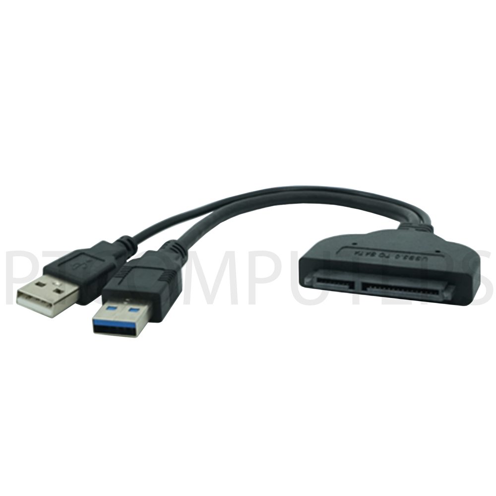 Give dialog kærtegn USB 3.0 to SATA 22Pin 2.5″ Hard disk driver Adapter With extra USB Power  cable – PTComputers
