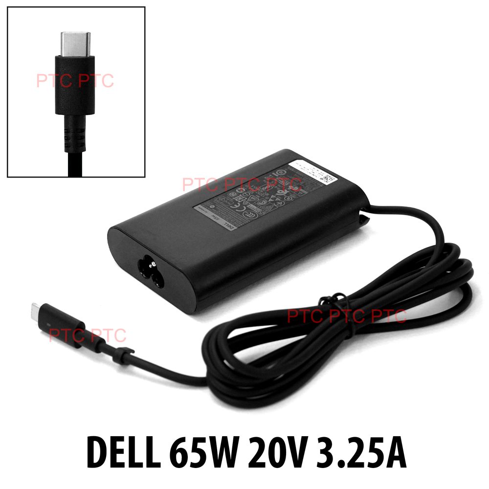 65W Genuine USB-C Type-C Power Adapter Charger for Dell XPS 13 9370 –  PTComputers