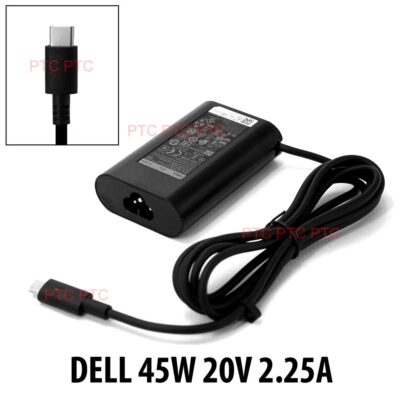 Genuine Dell 45W USB-C AC Adapter Type-C Laptop Charger Power for DELL XPS 15 9560 , XPS 13 9350 9360 9370 9380 9333 9300 9365 7390