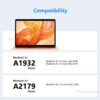 11.4V 4379mAh 49.9W Laptop Battery A1965 A2179 for MacBook Air 13" A1932 2018 2019 EMC 3184 3302, Retina A2179 2020, MacBook Air9,1 MacBook Air8,2 MacBook Air8,1 - Image 2