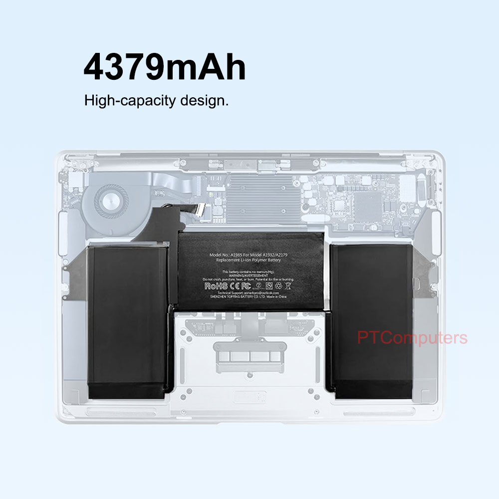 11.4V 4379mAh 49.9W Laptop Battery A1965 A2179 for MacBook Air 13" A1932 2018 2019 EMC 3184 3302, Retina A2179 2020, MacBook Air9,1 MacBook Air8,2 MacBook Air8,1 - Image 5