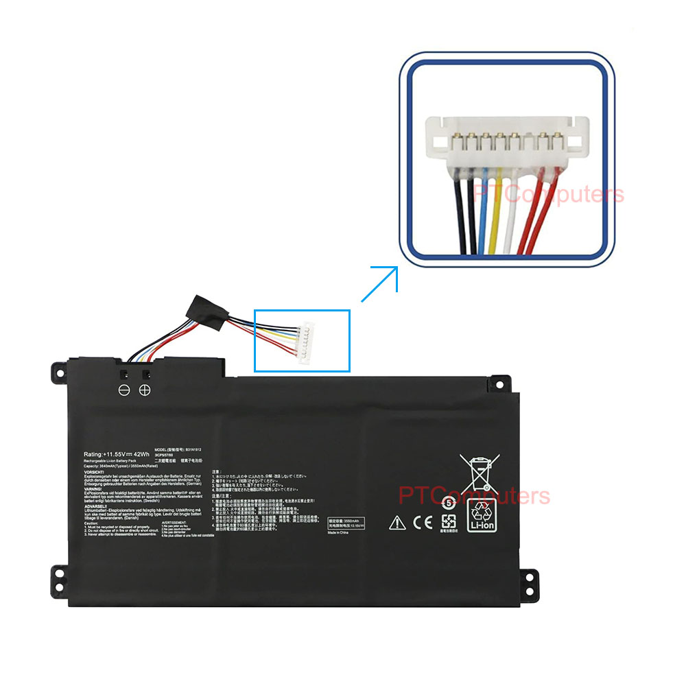 11.55V 42Wh B31N1912 C31N1912 Laptop Battery For ASUS VivoBook Go 14 15 E410KA E410MA E510KA E510MA L410MA L510MA F414MA R522MA E410KA-EK037WS E410KA-EK037TS E410MA-BV1312WS F414MA-EK1890WS E510MA-EJ614 - Image 7
