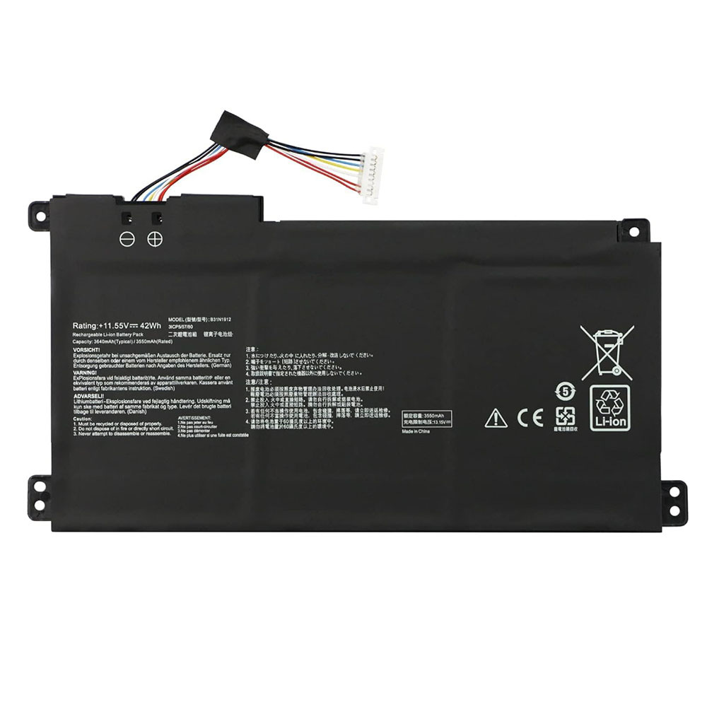 11.55V 42Wh B31N1912 C31N1912 Laptop Battery For ASUS VivoBook Go 14 15 E410KA E410MA E510KA E510MA L410MA L510MA F414MA R522MA E410KA-EK037WS E410KA-EK037TS E410MA-BV1312WS F414MA-EK1890WS E510MA-EJ614