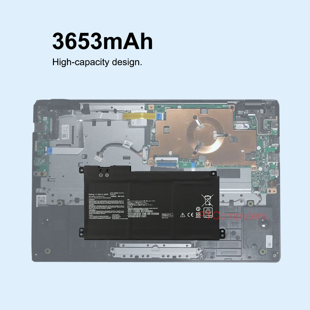 11.55V 42Wh B31N1912 C31N1912 Laptop Battery For ASUS VivoBook Go 14 15 E410KA E410MA E510KA E510MA L410MA L510MA F414MA R522MA E410KA-EK037WS E410KA-EK037TS E410MA-BV1312WS F414MA-EK1890WS E510MA-EJ614 - Image 5