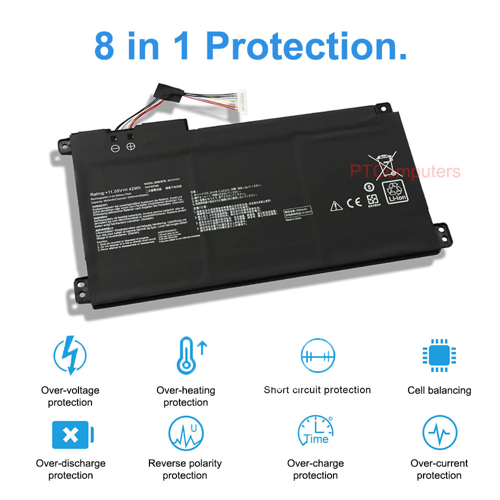 11.55V 42Wh B31N1912 C31N1912 Laptop Battery For ASUS VivoBook Go 14 15 E410KA E410MA E510KA E510MA L410MA L510MA F414MA R522MA E410KA-EK037WS E410KA-EK037TS E410MA-BV1312WS F414MA-EK1890WS E510MA-EJ614 - Image 4