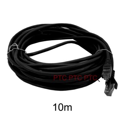 10m/ 32ft Cat6 UTP Ethernet Cable, Lan Data Patch lead, RJ45 Computer Network Cord, 23AWG 1000mbps-black, for PC Laptop, PS3 PS4 XBOX modem Router