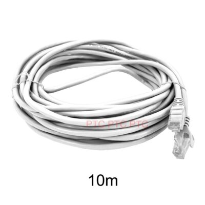 10m/ 32ft Cat6 UTP Ethernet Cable, Lan Data Patch lead, RJ45 Computer Network Cord, 23AWG 1000mbps-white, for PC Laptop, PS3 PS4 XBOX modem Router