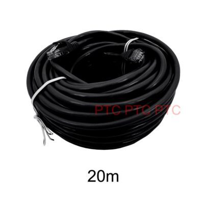 20m/ 65ft Cat6 UTP Ethernet Cable, Lan Data Patch lead, RJ45 Computer Network Cord, 23AWG 1000mbps-black, for PC, Laptop, PS3 PS4 XBOX modem Router
