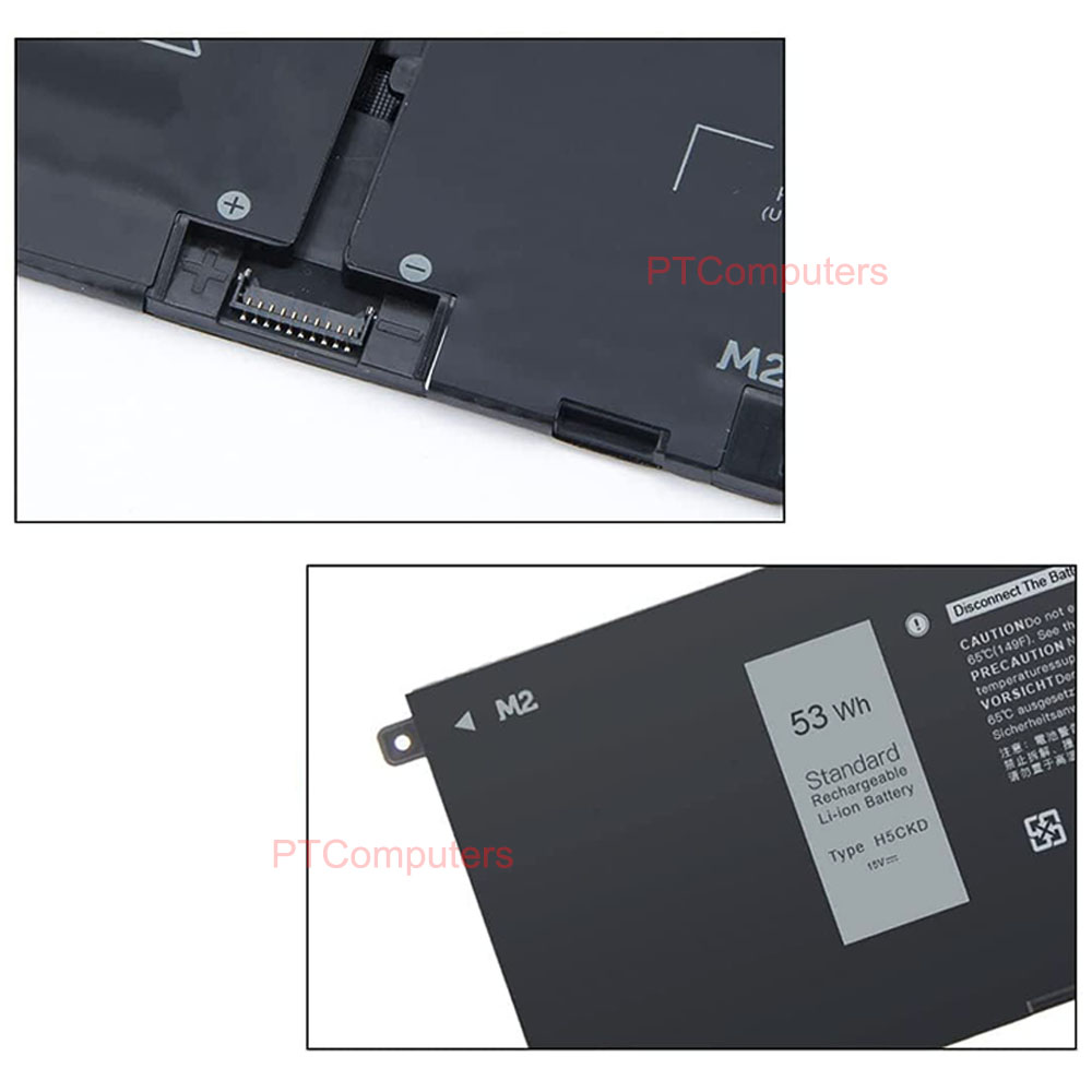 15V 53Wh H5CKD 7T8CD TXD03 Laptop Battery Compatible for Dell Latitude 3410 3510 Vostro 5300 5301 5401 5501 Inspiron 5300 5401 5408 5501 5508 5400 5406 7405 7300 7500 7506 2-in-1 Silver Edition - Image 8