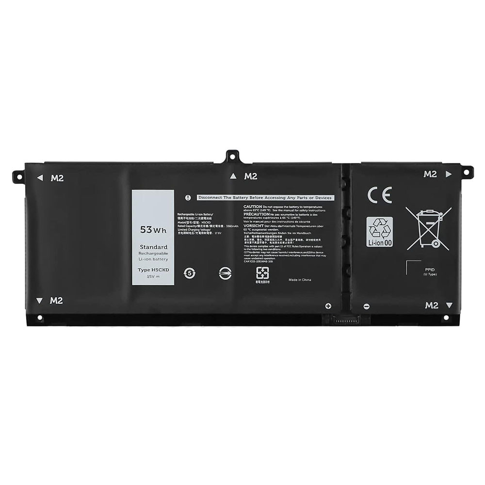 15V 53Wh H5CKD 7T8CD TXD03 Laptop Battery Compatible for Dell Latitude 3410 3510 Vostro 5300 5301 5401 5501 Inspiron 5300 5401 5408 5501 5508 5400 5406 7405 7300 7500 7506 2-in-1 Silver Edition