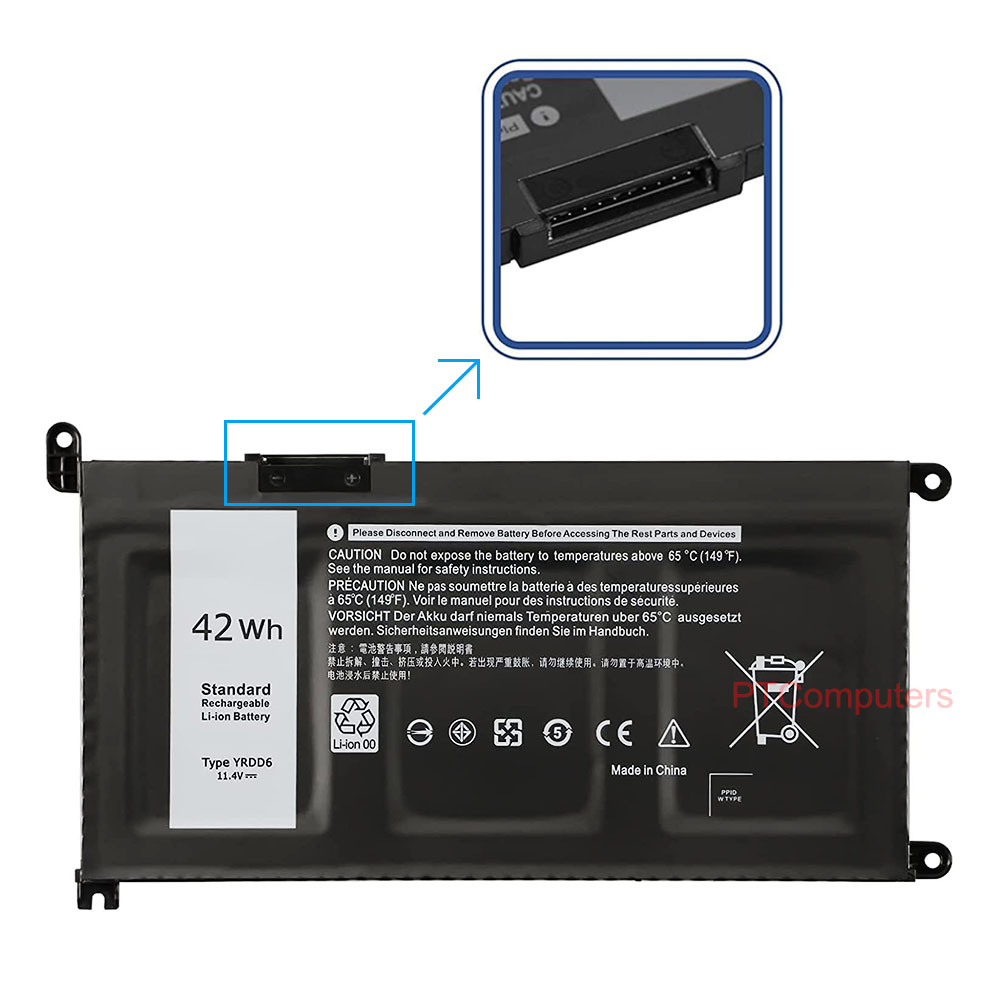 11.4V 42Wh YRDD6 0YRDD6 Laptop Battery Compatible with Dell inspiron 15 5585 5590 5593 5594 5598 Vostro 5581 5590, Inspiron 15 3582 3584 3593 3501 3502 3505 17 3793 - Image 8