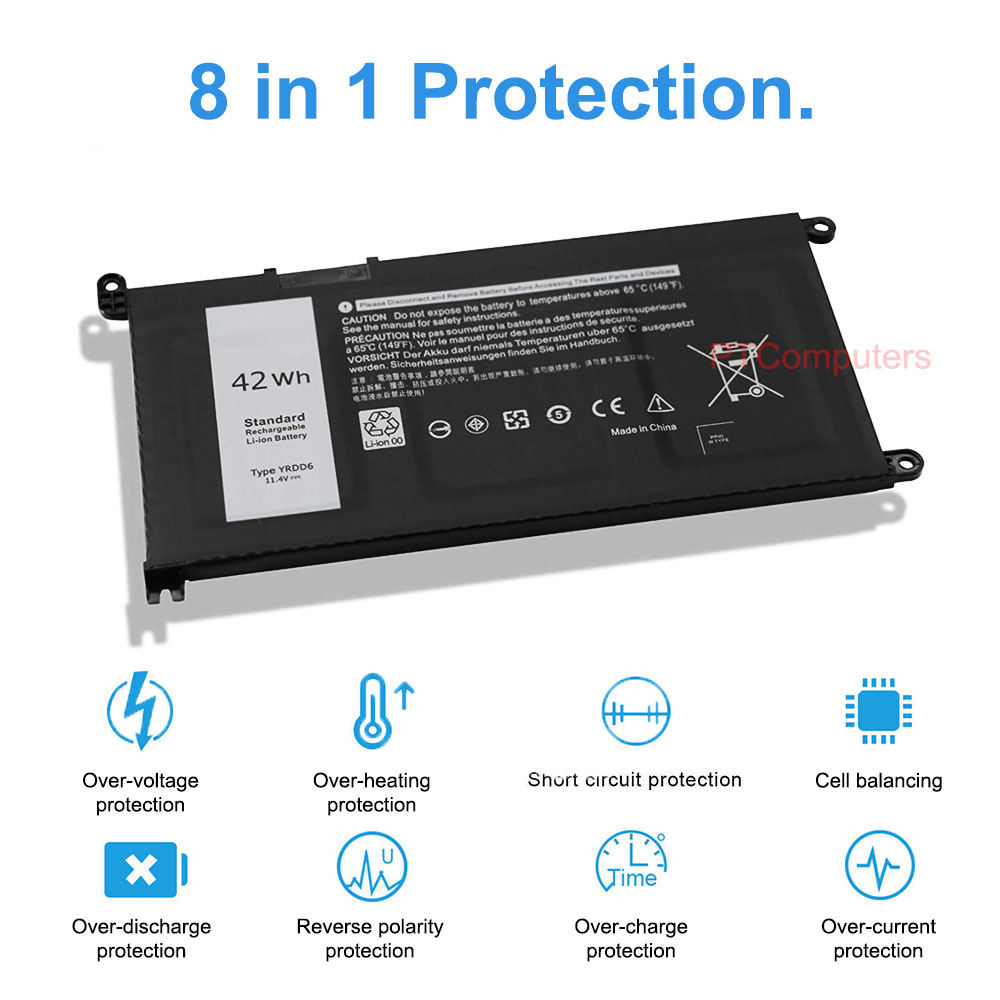 11.4V 42Wh YRDD6 0YRDD6 Laptop Battery Compatible with Dell inspiron 15 5585 5590 5593 5594 5598 Vostro 5581 5590, Inspiron 15 3582 3584 3593 3501 3502 3505 17 3793 - Image 5