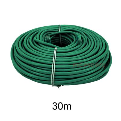 30m/ 98ft Cat6 UTP Ethernet Cable, Lan Data Patch lead, RJ45 Computer Network Cord, 23AWG 1000mbps-green, for PC, Laptop, PS3 PS4 XBOX modem Router