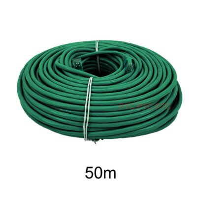 50m/ 164ft Cat6 UTP Ethernet Cable, Lan Data Patch lead, RJ45 Computer Network Cord, 23AWG 1000mbps-green, for PC, Laptop, PS3 PS4 XBOX modem Router