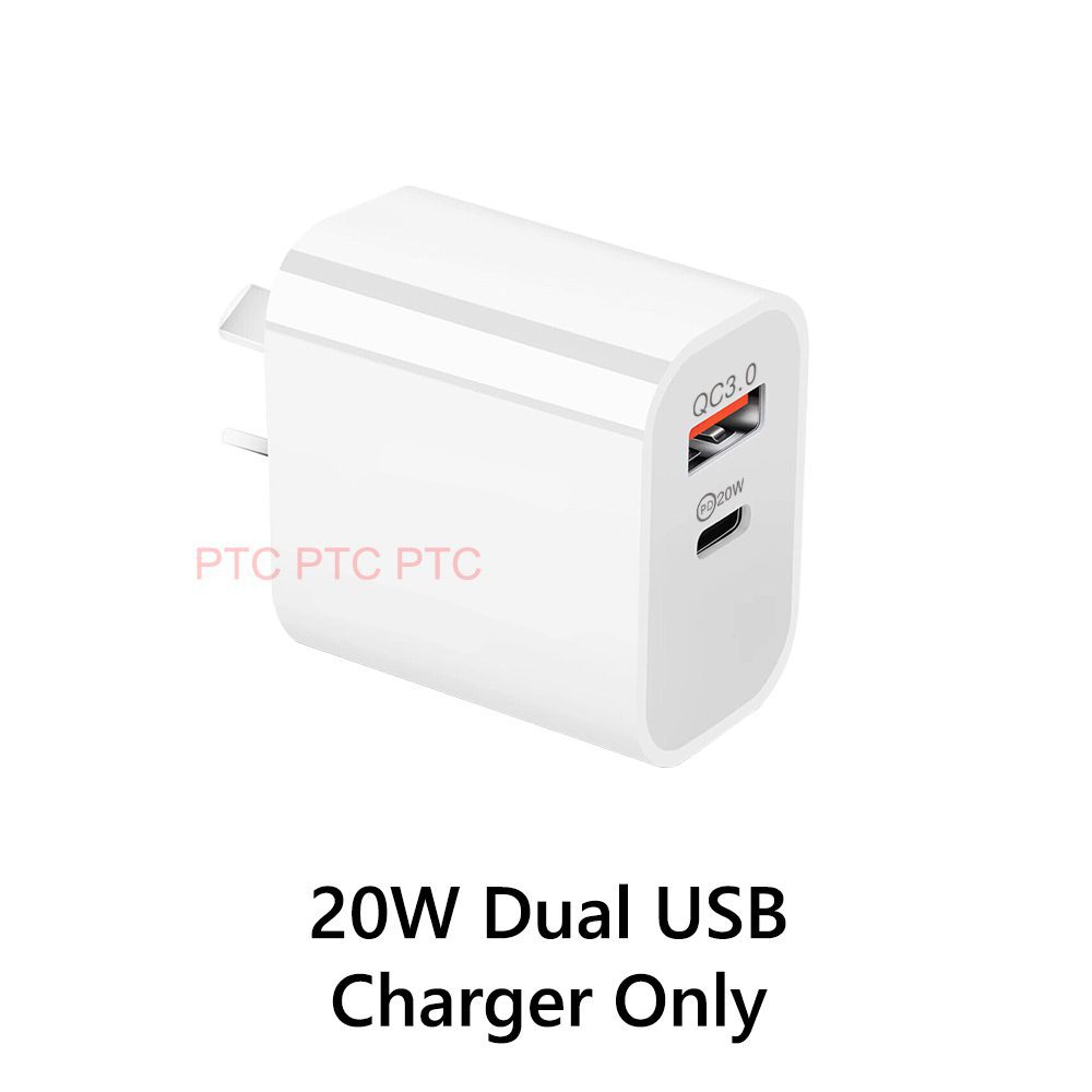 20W USB Type-C Wall Adapter USB-C PD Fast Charger iPad For iPhone 14 ...