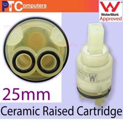 Mixer tap cartridge spares 25mm Ceramic Cartridge, Raised bottom, inner control Tap Faucet Valve, for Kitchen bath,  sink/shower/basin,  Watermark